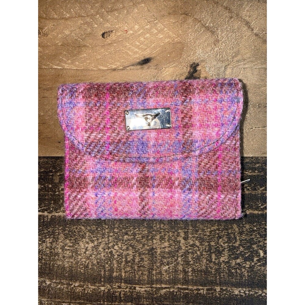 GLEN APPIN OF SCOTLAND HARRIS TWEED WOMEN'S WALLET Pink